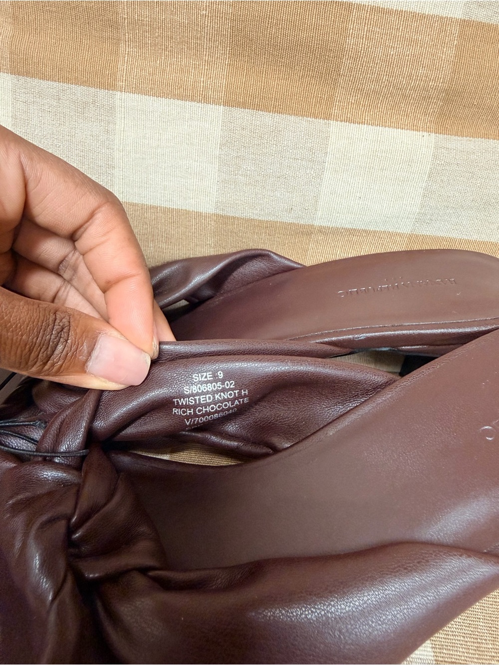 Banana Republic Women's Knotted Slide Heel - Dark Brown - Picture 3 of 6